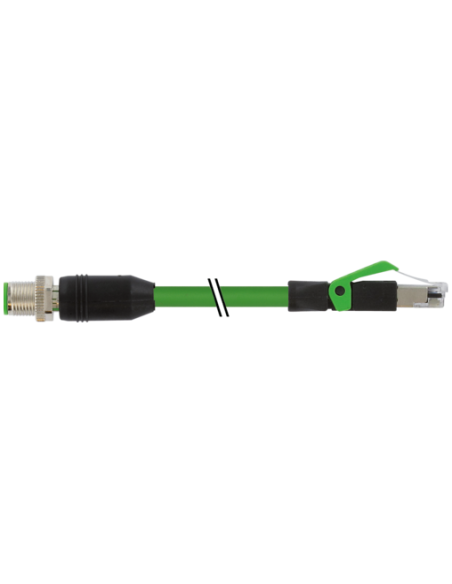 Złącze męskie M12 0° / złącza męskie RJ45 0° ekranowane Ethernet 7000-44711-7963800 | Przewody i Złącza | Eshop Dopak | Wszystko