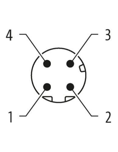Konektor M12 męski, prosty - M12 męski, prosty, Ethernet 7000-44511-7940060 | Przewody i Złącza | Eshop Dopak | Wszystko dla Prz
