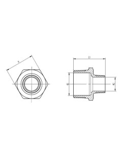 Nypel redukcyjny nierdzewny R 3/4 GZ - R 1/4 GZ, stal 316 | Hydraulika | Eshop Dopak | Wszystko dla Przemysłu 2