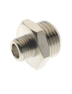 Nypel gwintowany redukcyjny G 1/4 GZ - G 1/2 GZ redukcja nyplowa, mosiądz niklowany | Hydraulika | Eshop Dopak | Wszystko dla Pr