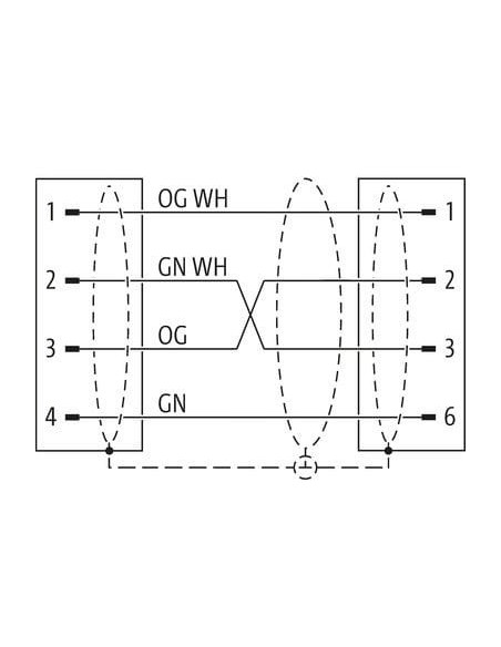 Złącze męskie M12 0° / złącza męskie RJ45 0° ekranowane Ethernet 7700-44711-S4U0100 | Przewody i Złącza | Eshop Dopak | Wszystko