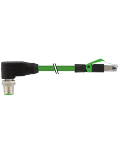 Złącze M12 męskie 90° / RJ45, 0°, Ethernet 7000-44761-7961000 | Przewody i Złącza | Eshop Dopak | Wszystko dla Przemysłu
