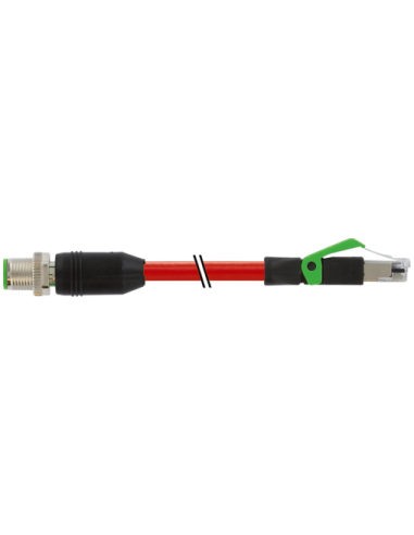 Złącze męskie M12 0° / złącza męskie RJ45 0° ekranowane Ethernet 7000-44711-7920200 | Przewody i Złącza | Eshop Dopak | Wszystko