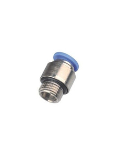 Złączka pneumatyczna wtykowa prosta okrągła do węża fi 6 mm, G 1/2 GZ, mosiądz niklowany | Pneumatyka | Eshop Dopak | Wszystko d