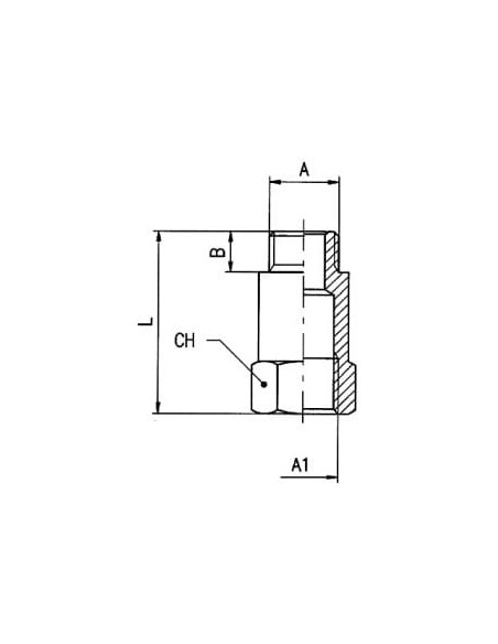 Przedłużka gwintowana G 1/2 GZ - G 1/2 GW, długość 35 mm, mosiądz niklowany | Hydraulika | Eshop Dopak | Wszystko dla Przemysłu
