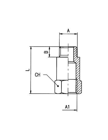 Przedłużka gwintowana G 1/4 GZ - G 1/4 GW, długość 28 mm, mosiądz niklowany | Hydraulika | Eshop Dopak | Wszystko dla Przemysłu