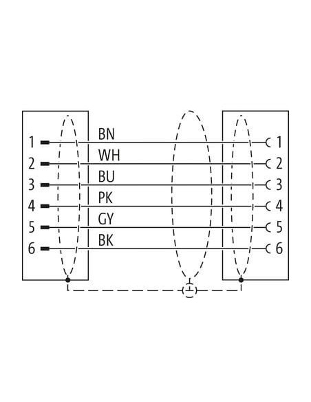 Konektor Cube67 męski M12 - żeński M12 7000-46041-8021800 | Przewody i Złącza | Eshop Dopak | Wszystko dla Przemysłu