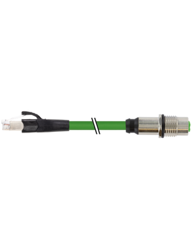 Złącze żeńskie M12, kod X / RJ45, męskie 0° Gigabit 7000-51551-7900300 | Przewody i Złącza | Eshop Dopak | Wszystko dla Przemysł