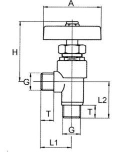Zawór zamykający kątowy G 1/4 GZ, mosiądz | Hydraulika | Eshop Dopak | Wszystko dla Przemysłu 2