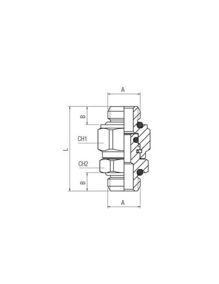 Nypel gwintowany obrotowy z oringiem G 1/2 GZ, mosiądz niklowany | Hydraulika | Eshop Dopak | Wszystko dla Przemysłu