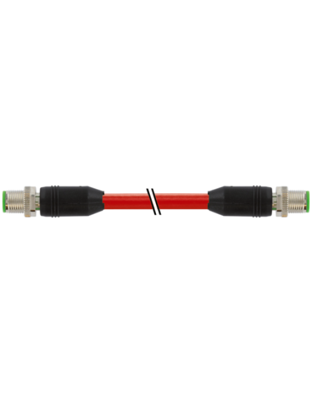 M12 męski 0° / M12 męski, 0°, ekranowany, Ethernet 7000-44511-7921500 | Przewody i Złącza | Eshop Dopak | Wszystko dla Przemysłu