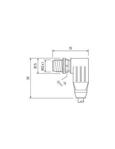 Konektor męski kątowy - M12 męski kątowy ekranowany, Ethernet 7000-44561-7940750 | Przewody i Złącza | Eshop Dopak | Wszystko dl