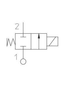 Zawór elektromagnetyczny membranowy ODE 2/2 NC, G 1/4, PTFE, 0-100 bar, 230V AC, normalnie zamknięty | Automatyka | Eshop Dopak  2