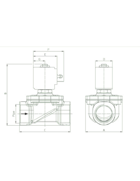 Zawór elektromagnetyczny membranowy ODE 2/2 NC, G 1, FKM, 0-14 bar, 230V AC, stal nierdzewna | Automatyka | Eshop Dopak | Wszyst