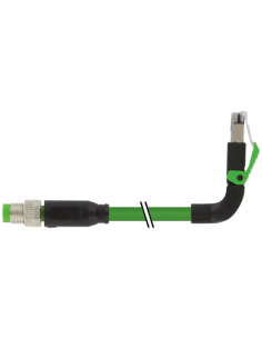 M8 męski 0° / RJ45 męski 90° w górę, ekranowany EC 7000-89737-7910020 | Przewody i Złącza | Eshop Dopak | Wszystko dla Przemysłu
