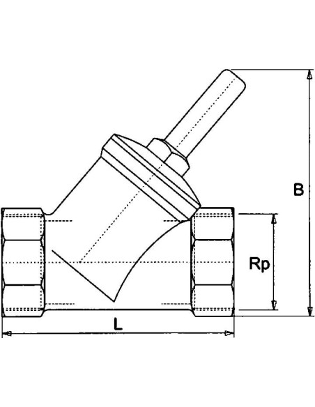 Zawór zwrotny kątowy R 1 1/2 GW, PN10 mosiądz, NBR, ciśnienie otwarcia 0,5 bar | Hydraulika | Eshop Dopak | Wszystko dla Przemys