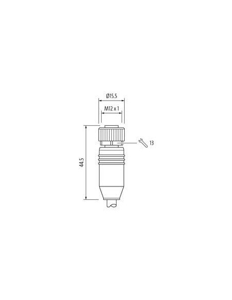 Złącze żeńskie M12 0° / męskie RJ45 0° ekranowane Ethernet 7000-44621-7960050 | Przewody i Złącza | Eshop Dopak | Wszystko dla P
