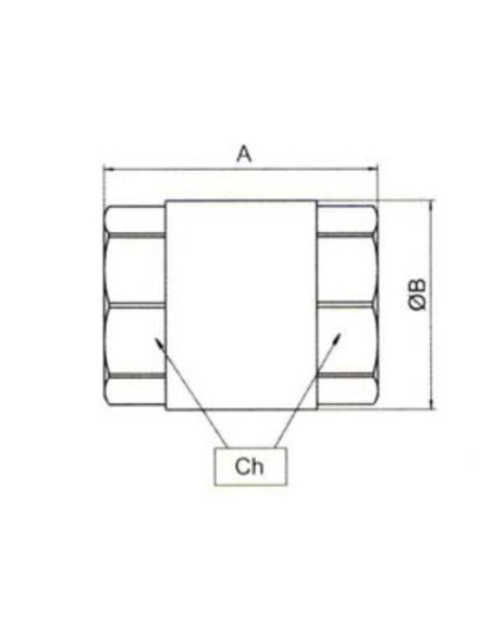 Zawór zwrotny G1/2 mosiądz 40bar zred. przepł. | Hydraulika | Eshop Dopak | Wszystko dla Przemysłu