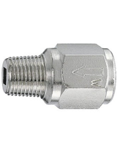 Zawór zwrotny mini R 1/4 GW - R 1/4 GZ PN10, NBR, mosiądz niklowany | Hydraulika | Eshop Dopak | Wszystko dla Przemysłu