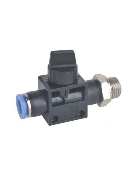 Zawór wtykowy 3/2 z odpowietrzeniem G 1/4 GZ do węża fi 10 mm, tworzywo sztuczne | Hydraulika | Eshop Dopak | Wszystko dla Przem