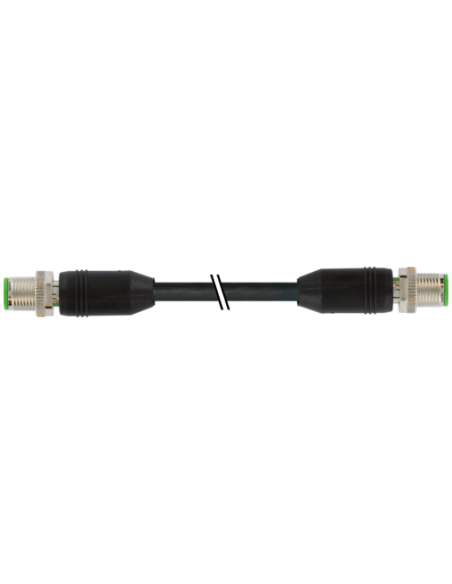 Konektor M12 męski, prosty - M12 męski, prosty, Y-cod. 7000-47001-8052500 | Przewody i Złącza | Eshop Dopak | Wszystko dla Przem