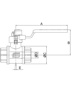 Zawór kulowy z odpowietrzeniem i blokadą AIRY LOCK R 3/4 GW, PN12 mosiądz niklowany, PTFE, LOTO | Hydraulika | Eshop Dopak | Wsz 2
