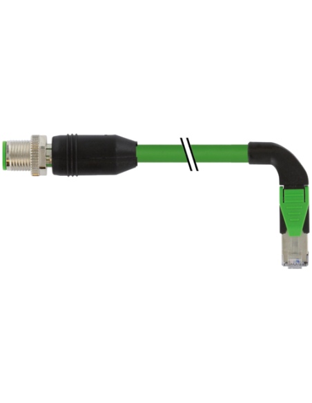 M12 męski 0° / RJ45 90° prawy ekranowany Ethernet 7000-44757-7940400 | Przewody i Złącza | Eshop Dopak | Wszystko dla Przemysłu