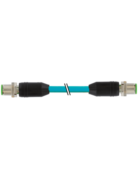 M12 damski 0° / M12 damski 0° 8szt. ekranowany Ethernet 7700-48511-S4W1000 | Przewody i Złącza | Eshop Dopak | Wszystko dla Prze