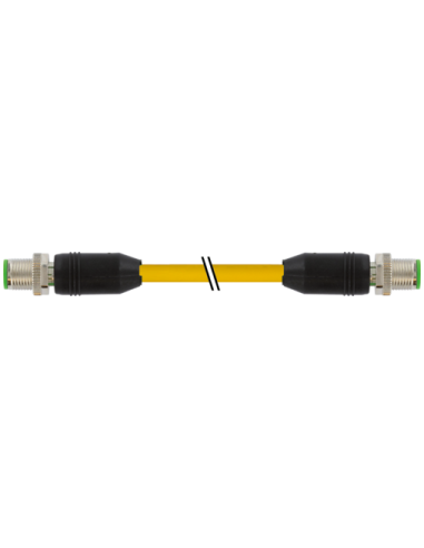 Złącze M12 męskie 0° - M12 męskie 0° Ethernet 7000-44511-6750030 | Przewody i Złącza | Eshop Dopak | Wszystko dla Przemysłu