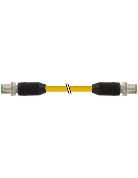 Złącze M12 męskie 0° - M12 męskie 0° Ethernet 7000-44511-6750030 | Przewody i Złącza | Eshop Dopak | Wszystko dla Przemysłu