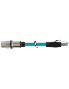 Złącze żeńskie M12, kod X / RJ45, męskie 0° Gigabit 7700-51551-S4X0030 | Przewody i Złącza | Eshop Dopak | Wszystko dla Przemysł