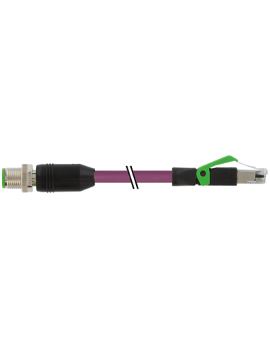 M12 męski 0° / RJ45, 0°, ekranowany, Ethernet 7000-44711-7980150 | Przewody i Złącza | Eshop Dopak | Wszystko dla Przemysłu