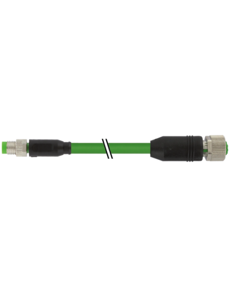Złącze M8 męskie 0° - M12 żeńskie 0° 7000-89851-7910200 | Przewody i Złącza | Eshop Dopak | Wszystko dla Przemysłu