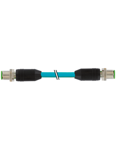 M12 damski 0° / M12 damski 0° 8szt. ekranowany Ethernet 7700-48511-S4W0030 | Przewody i Złącza | Eshop Dopak | Wszystko dla Prze