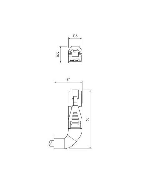 Złącze RJ45 męskie 90° lewy - RJ45 męskie 90° prawy 7000-74569-7960030 | Przewody i Złącza | Eshop Dopak | Wszystko dla Przemysł