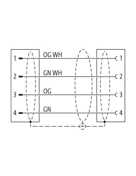 M12 męski 0° / M12 żeński 0° ekranowany Ethernet 7700-44571-S4U0600 | Przewody i Złącza | Eshop Dopak | Wszystko dla Przemysłu