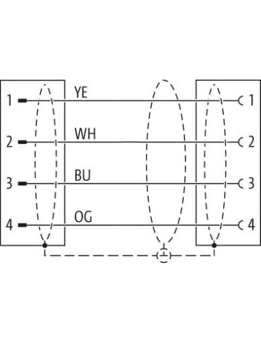 M8 męski 90° / M8 żeński 0°, ekranowany EC 7000-89841-7910025 | Przewody i Złącza | Eshop Dopak | Wszystko dla Przemysłu