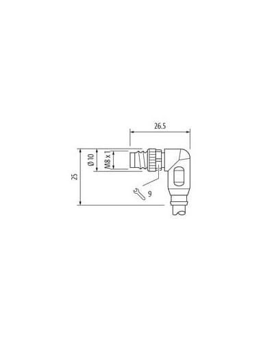 M8 męski 0° / M8 męski 90° 180°, ekranowany, EC 7000-89712-7910150 | Przewody i Złącza | Eshop Dopak | Wszystko dla Przemysłu