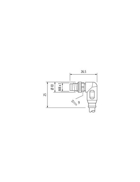 M8 męski 0° / M8 męski 90° 180°, ekranowany, EC 7000-89712-7910150 | Przewody i Złącza | Eshop Dopak | Wszystko dla Przemysłu