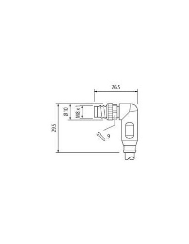 M8 męski prosty / M8 męski 90°, ekranowany, Ethercat 7000-89711-7910300 | Przewody i Złącza | Eshop Dopak | Wszystko dla Przemys
