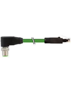 Złącze męskie M12 90° / RJ45 0° ekranowane Ethernet 7700-44761-S7V0300 | Przewody i Złącza | Eshop Dopak | Wszystko dla Przemysł