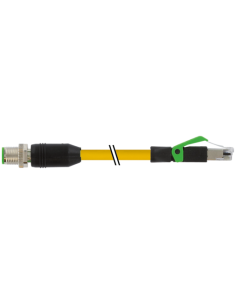 Konektor M12 męski, prosty - RJ45 męski, prosty, Ethernet 7000-44711-6750100 | Przewody i Złącza | Eshop Dopak | Wszystko dla Pr