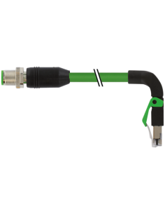 Złącze męskie M12 0° kod D. / RJ45 90° z dołem ekranowanym 7000-44737-7960350 | Przewody i Złącza | Eshop Dopak | Wszystko dla P