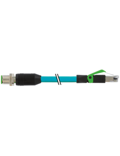 Złącze męskie M12 0° / złącza męskie RJ45 0° ekranowane Ethernet 7000-44711-6770100 | Przewody i Złącza | Eshop Dopak | Wszystko