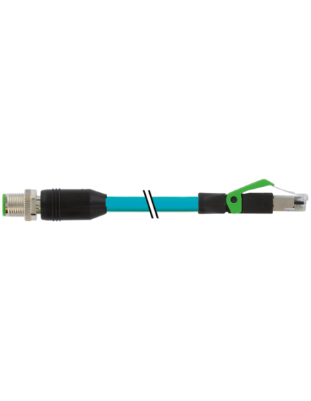Złącze męskie M12 0° / złącza męskie RJ45 0° ekranowane Ethernet 7000-44711-6770100 | Przewody i Złącza | Eshop Dopak | Wszystko