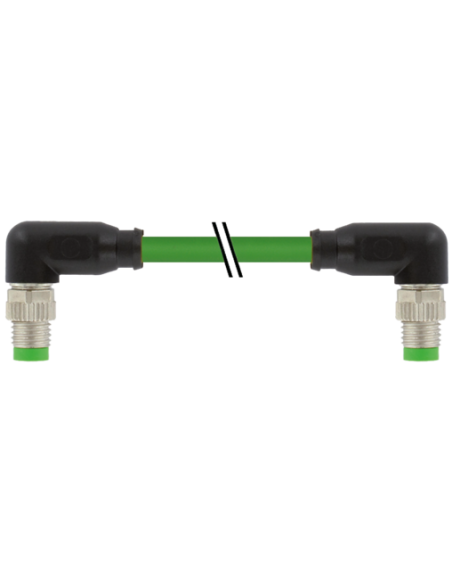 M8 damski 90° / M8 damski 90° kod A. ekranowany 7000-89771-7910060 | Przewody i Złącza | Eshop Dopak | Wszystko dla Przemysłu
