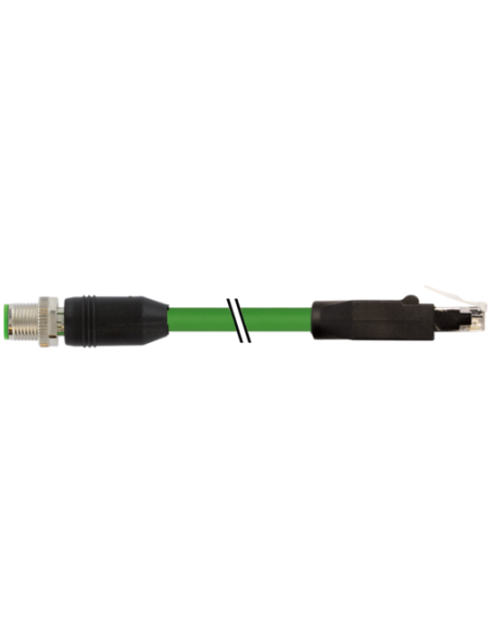 Złącze męskie M12 0° / złącza męskie RJ45 0° ekranowane Ethernet 7700-44711-S7V0700 | Przewody i Złącza | Eshop Dopak | Wszystko