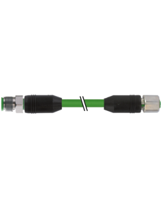 M12 męski 0° / M12 żeński, 0°, ekranowany, Ethernet V2A 7002-44571-7960200 | Przewody i Złącza | Eshop Dopak | Wszystko dla Prze