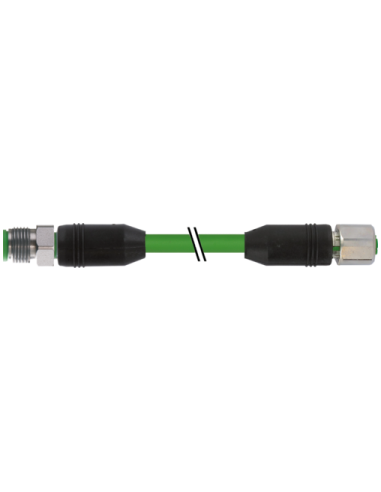 M12 męski 0° / M12 żeński, 0°, ekranowany, Ethernet V2A 7002-44571-7960200 | Przewody i Złącza | Eshop Dopak | Wszystko dla Prze