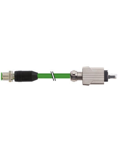 M12 męski 0° /Push Pull RJ45 0° ekranowany 7000-44715-7930750 | Przewody i Złącza | Eshop Dopak | Wszystko dla Przemysłu